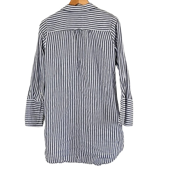 J. Crew | Like new Classic-fit beach shirt in striped linen-cotton blend size XS - Picture 5 of 15